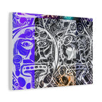 AZTEC Calendar Remix- Abstract Matte Canvas Wall Art