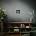 Geometric Cannabis Leaf -Matte Canvas Wall Art