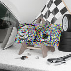 3D AZTEC Calendar-Psychedelic Vanity Plate - Trippy Glitch Artwork License Plate