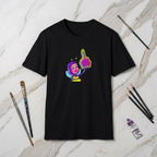 Bee Girl Flipping The Bird- Neon Graphic Emoji T-Shirt