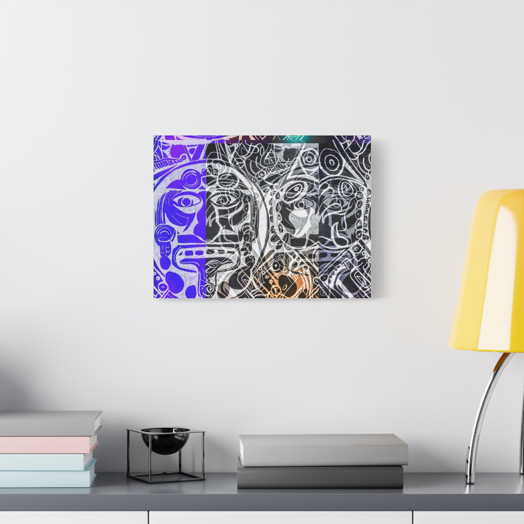 AZTEC Calendar Remix- Abstract Matte Canvas Wall Art