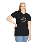 Golden Orb Sound Wave Violet Glow-Graphic T-Shirt