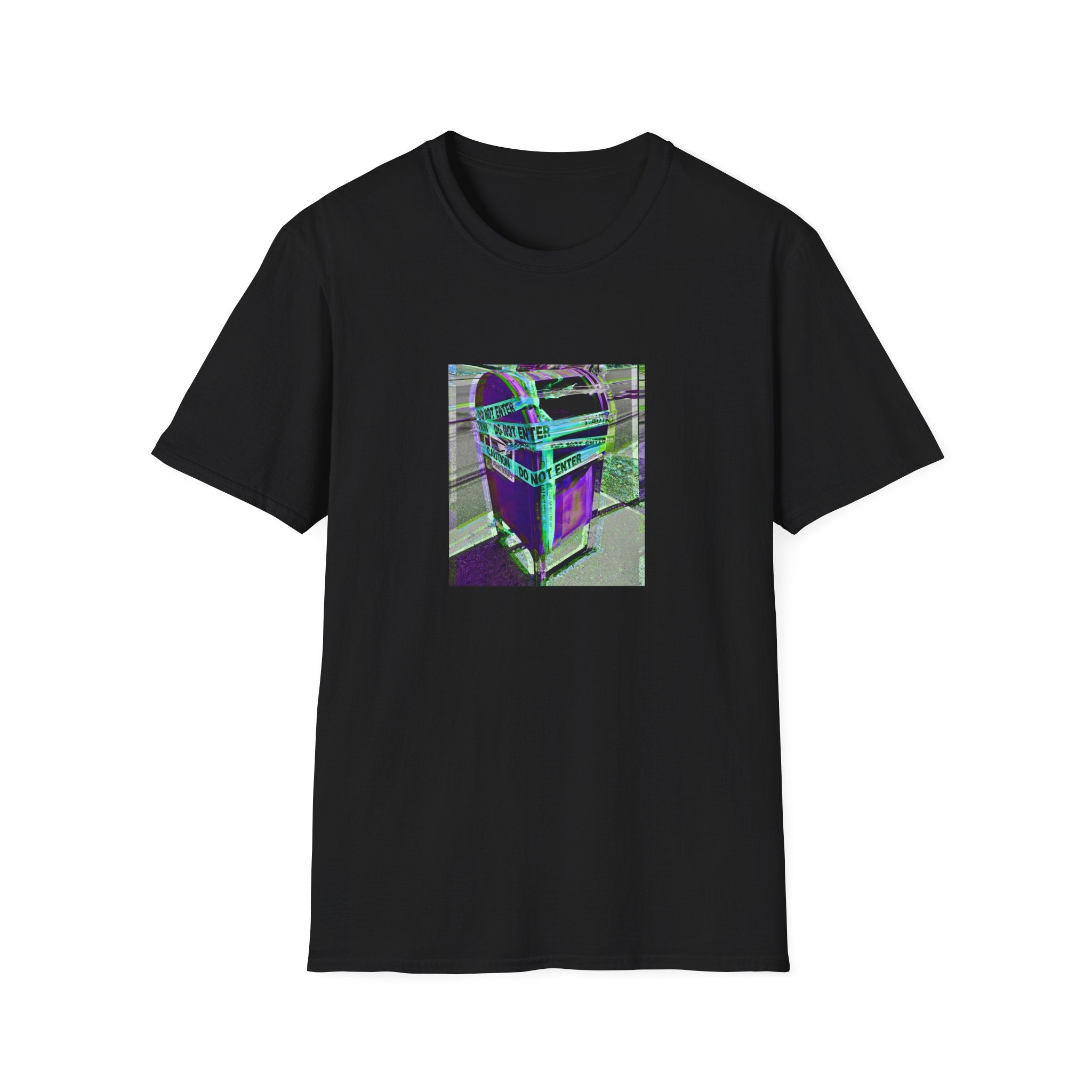 Retro Neon Postal Box — Vintage Mailbox Graphic Tee