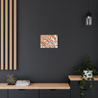 AZTEC 3D Copper Tribal Face-Copper Orange Print