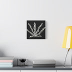 Geometric Cannabis Leaf -Matte Canvas Wall Art