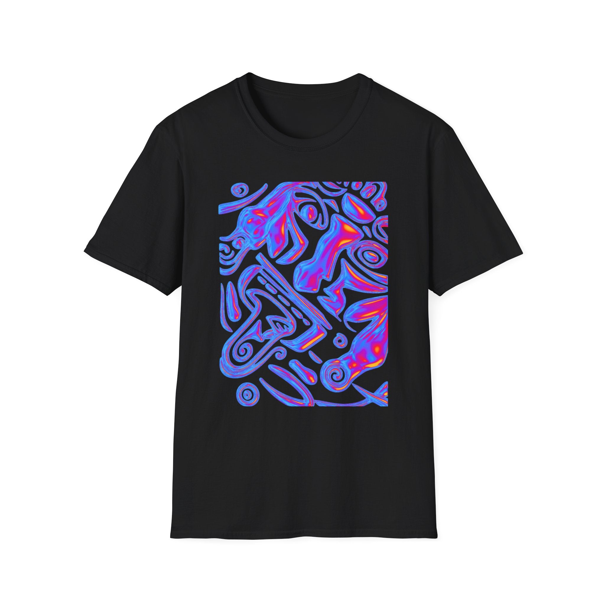 AZTEC Abstract Neon Graffiti T-Shirt