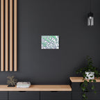 AZTEC 3D Mint Chrome Tribal Face- Wall art