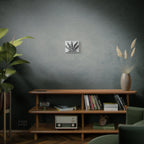 3D-Chome Slate Geometric Cannabis Leaf Matte Canvas Art - Stretched 1.25"